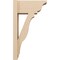 Ekena Millwork 8-in W x 16-in D x 28-in H Funston Trad Rough Cedar Woodgrain TimberThane Outlooker, Primed Tan OUTUR080X16X28FST04RCPR - alternate 6